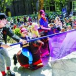 Bringing ‘firsts’ to the city’s cultural tapestry GRAND FALLOONS, a clown troupe from Brooklyn, performed on the Rhode Island School of Design terrace as part of the FirstWorksKids festival last month. There is also a more adult-oriented festival, FirstWorksProv, held in September. /