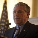 GOV. DONALD L. CARCIERI called the passage of the supplemental budget "the first step in solving the state's fiscal crisis." / 
