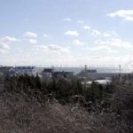 THIS COMPUTER SIMULATION illustrates what Cape Wind would look like from the shore of Craigville, Mass., about 6.5 miles away. / 