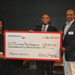 FROM LEFT: Donald W. King, artistic and executive director of the Providence Black Repertory Company; Antonio DaSilva, senior vice president and consumer market executive of Bank of America; and Michael Van Leesten, chairman of the Providence Black Repertory Company / 