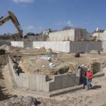 THE CONCRETE FOUNDATION has been completed for the Ocean House in Westerly. Steelwork is expected to begin on the $100 million project this month. / 