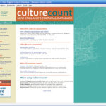 Tracking the arts’ impact on the region’s economy THE CULTURE COUNT Web site is free, searchable and the only regional cultural database in the nation, according to the NEFA. /