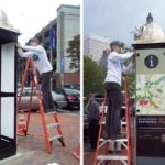 A KIOSK that will display location and event information is installed at Fountain Street and Dorrance, near Kennedy Plaza. The project, launched by the Downtown Improvement District, is also supported by the PWCVB.  / 