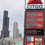 NATIONWIDE, the average self-serve price of unleaded regular gasoline rose 2 cents over the past week to $4.10, while the Rhode Island price edged up 1 cent to $4.109 per gallon. Above, a Citgo station in Chicago displays prices of $4.599 and higher. / 
