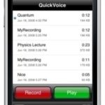QUICKVOICE has continued to rise in popularity, jumping from No. 22 in the iPhone application store Friday to No. 19 this Monday. / 