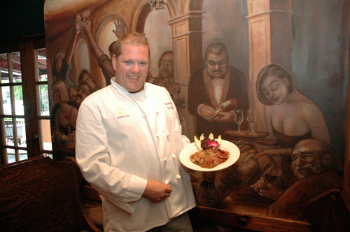SARDELLA’S EXECUTIVE CHEF Kevin Fitzgerald shows off Veal Lorretta, a dish that has become a highlight of the restaurant’s menu. / SARDELLA’S EXECUTIVE CHEF Kevin Fitzgerald shows off Veal Lorretta, a dish that has become a highlight of the restaurant’s menu. /