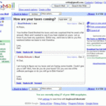 A SCREENSHOT of a conversation on Gmail, Google's e-mailing platform, shows its content-generated ads. / 