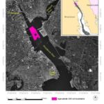 Providence River dredging clearing the way for ships DUG DEEP: Pink boxes on this image represent the area where contaminated material from a dredging project is confined in deep holes in the riverbed. /