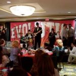 Consistent customer focus scores success TOP PERFORMERS: BankNewport CEO Tom Kelly, left, on guitar, and CFO Andy Hewitt, center, on bass guitar, entertain at an April event for employees. /