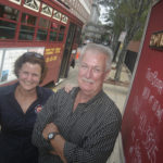 MAKING A SPLASH: A former duck-boat tour operator, Jack Keefe now gives tours of the city through Trolley Tours of Providence. He is pictured above with his daughter, Erin DiLibero. / 