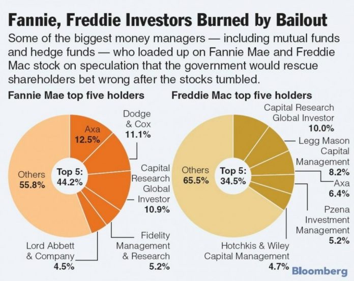 FIDELITY was the fourth-largest shareholder in Fannie Mae before the takeover, with a 5.2% stake. / 