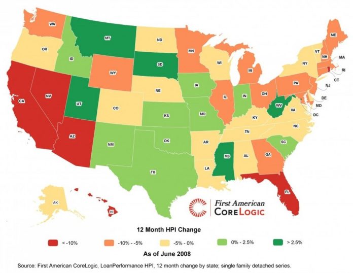 ACCORDING TO American CoreLogic, Rhode Island witnessed one of the highest increases in foreclosures since June 2007, along with Florida, California, Nevada and Arizona. / ACCORDING TO American CoreLogic, Rhode Island witnessed one of the highest increases in foreclosures since June 2007, along with Florida, California, Nevada and Arizona. /