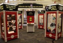 THE EXHIBIT, at the PPL Central Library on Empire Street, features five kiosks that offer interactive multimedia presentations in English and Spanish. / 