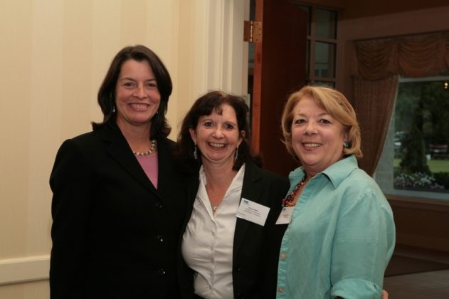 RI Lieutenant Governor Elizabeth Roberts(l), Dianne Ritter, RI Economic Development Corp, and Joanne Johnson of Tech Collective. / PBN Photo