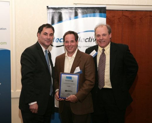 Norm Olean accepts the award for GyPSii, which was recognized as having the Innovation of the Year. / PBN Photo