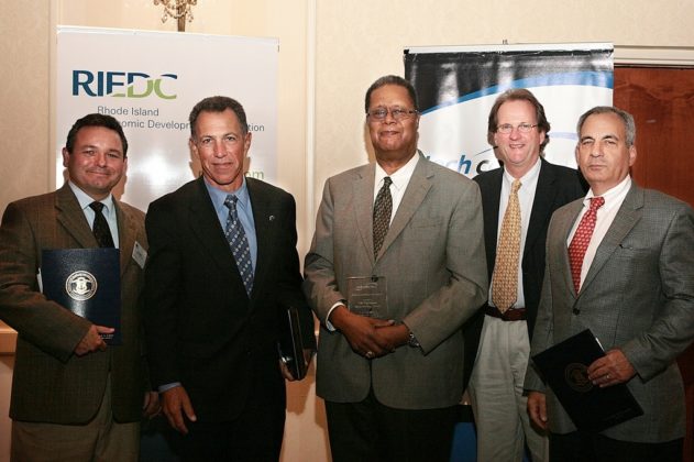 Honored guests from the University of Rhode Island's Providence Biotechnology Center. / PBN Photo