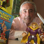 SALVATION ARMY: Don Levine, one of the creators of G.I. Joe, poses with David, Goliath and his other Bible-inspired action figures. / 