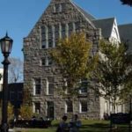 LOCATED ALONG the university's quadrangle, Lippitt Hall houses URI's Department of Mathematics and Honors Program. / 