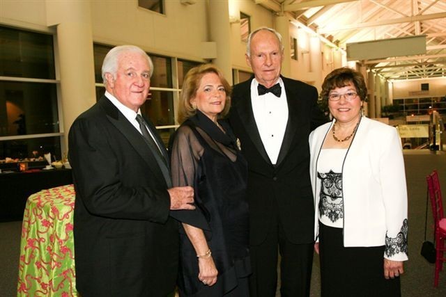 ENJOYING THE RECORD-BREAKING evening to benefit research into AIDS and other infectious diseases are, from left, Jerry and Barbara Lavine; honoree Charles C.J. Carpenter; and Kathleen C. Hittner, president and CEO of The Miriam Hospital. / ENJOYING THE RECORD-BREAKING evening to benefit research into AIDS and other infectious diseases are, from left, Jerry and Barbara Lavine; honoree Charles C.J. Carpenter; and Kathleen C. Hittner, president and CEO of The Miriam Hospital. /