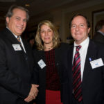 2008 Business Excellence Awards Gallery Michael Criscione(l), LGC&D, with Dee Canitez and Mickey McCabe from USI of New England. / PBN Photo/Victoria Arocho