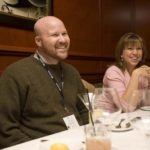 DINING OUT: Michael Bent and Heather Hoagland dine at Fleming&rsquo;s Prime Steakhouse & Wine Bar as part of the restaurant program designed by All Occasion Transportation. / 