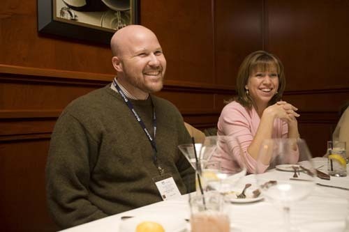 DINING OUT: Michael Bent and Heather Hoagland dine at Fleming’s Prime Steakhouse & Wine Bar as part of the restaurant program designed by All Occasion Transportation. / DINING OUT: Michael Bent and Heather Hoagland dine at Fleming’s Prime Steakhouse & Wine Bar as part of the restaurant program designed by All Occasion Transportation. /