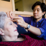 On pins and needles to ward off pain APPLYING PRESSURE: Cris Monteiro owns Providence Community Acupuncture, a business designed to make the ancient Oriental art more affordable for average people. /