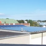 MUNRO ELECTRICAL DISTRIBUTING put solar panels on the roof of its headquarters, above, in October to publicize the launch of its new division, Munro Solar. / 