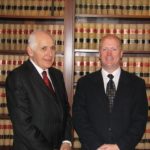 JUDGE BRUCE M. SELYA, left, described Clayton  Merchant as "the embodiment of the type of young investigator for whom this award was created and of whom we are so proud."
 / 