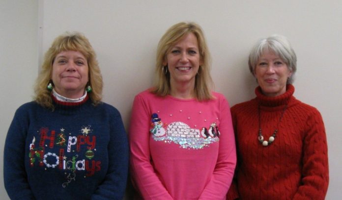 VNS HOME HEALTH SERVICES staff members, from left,  Lisa Northup, Deb Olivier and President Mary Lou Rhodes. / 