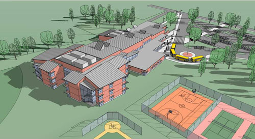 EAST GREENWICH VOTERS approved a new $40 million middle school that will replace Archie R. Cole Junior High School, a facility built in the 1950s. / EAST GREENWICH VOTERS approved a new $40 million middle school that will replace Archie R. Cole Junior High School, a facility built in the 1950s. /
