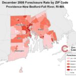 December foreclosures up 1.6 percent PROVIDENCE COUNTY experienced the highest percentage of foreclosures in the region in December. /