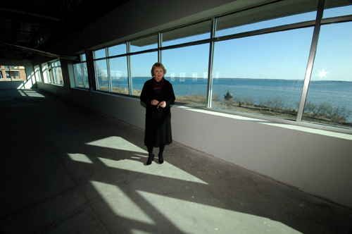 OPEN SPACE: Falvey Cargo Underwriting Vice President Jane Falvey says the company is trying to rent 20,000 square feet in its Quonset facility. / OPEN SPACE: Falvey Cargo Underwriting Vice President Jane Falvey says the company is trying to rent 20,000 square feet in its Quonset facility. /