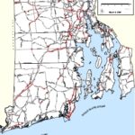 THE 50 PROJECTS, marked in red, include maintenance work on the Jamestown Bridge; repair or replacement of another five bridges; the resurfacing of 45 miles of state roads; and the replacement of highway lighting or guardrails and repair of deteriorating pavement on another 80 miles of state roadways.  / 