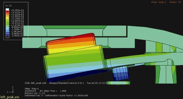 ASUS, the Taiwanese computer maker, ran the above test using Simulia software to analyze the stress caused when a laptop power button is pushed. / ASUS, the Taiwanese computer maker, ran the above test using Simulia software to analyze the stress caused when a laptop power button is pushed. /