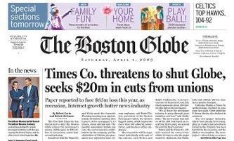 BOSTON GLOBE EXECUTIVES AND WORKERS have been locked in tense negotiations since The New York Times Co. threatened to shut down the paper early last month. / BOSTON GLOBE EXECUTIVES AND WORKERS have been locked in tense negotiations since The New York Times Co. threatened to shut down the paper early last month. /