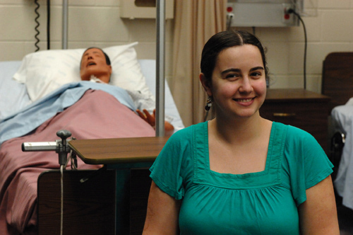 HELP WANTED: RIC nursing student Leanne Schmitt is trying to remain optimistic about her chances of finding a job in the field once she graduates. / HELP WANTED: RIC nursing student Leanne Schmitt is trying to remain optimistic about her chances of finding a job in the field once she graduates. /