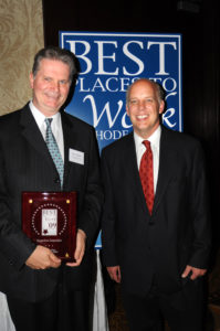 Dave Ruppell, CEO Perspectives Corporation with Roger Bergenheim / PBN PHOTO/FRANK MULLIN