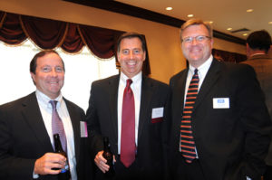 Mickey McCabe, Jerry Pollock & Ted Larson, of sponsor USI Insurance  / PBN PHOTO/FRANK MULLIN