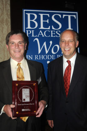 Gary Pannone, Pannone Lopes Devereaux &amp; West, with Roger Bergenheim, PBN Publisher / PBN PHOTO/FRANK MULLIN