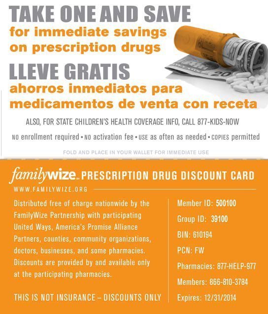 UNITED WAY 2-1-1 now offers a free prescription drug discount card that could save consumers an average of 20 percent on the purchase of their medication. / UNITED WAY 2-1-1 now offers a free prescription drug discount card that could save consumers an average of 20 percent on the purchase of their medication.<hr> /