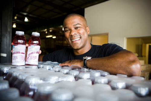 FULL SWING: Jon Mason, founder of Swing Juice, started with 70 sample bottles of the drink. He now sells more than 1,000 cases each month. / FULL SWING: Jon Mason, founder of Swing Juice, started with 70 sample bottles of the drink. He now sells more than 1,000 cases each month. /