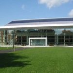 Conservation is sweeping campuses SUNNY DAYS: Providence College's recently expanded student center includes a solar roof. /