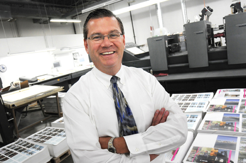 FINE PRINT: Robert Nangle, president of Meridian Printing, says that his company doesn’t try to offer the lowest prices. Instead, it aims for the highest quality. / FINE PRINT: Robert Nangle, president of Meridian Printing, says that his company doesn’t try to offer the lowest prices. Instead, it aims for the highest quality. /