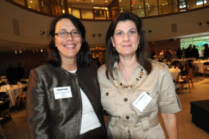 Christine Smith, Science & Technology Advisory Council, and Sornya Sundberg, RI Economic Development Corporation  / PBN PHOTO/FRANK MULLIN