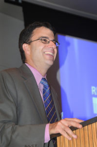 Keynote Speaker Professor Michael Roberto, Bryant University / PBN PHOTO/FRANK MULLIN