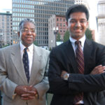 CUTTING OUT THE FAT: Shape Up Rhode Island Senior Consultant Ray Rickman, left, and founder and Chairman Rajiv Kumar. / 