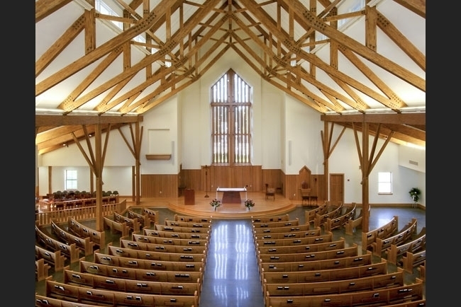 THE VIRTUALLY completed St. Bernard Roman Catholic Church in Wickford. Photo courtesy Durkee, Brown, Viveiros & Werenfels Architects Inc. / THE VIRTUALLY completed St. Bernard Roman Catholic Church in Wickford. Photo courtesy Durkee, Brown, Viveiros & Werenfels Architects Inc. /