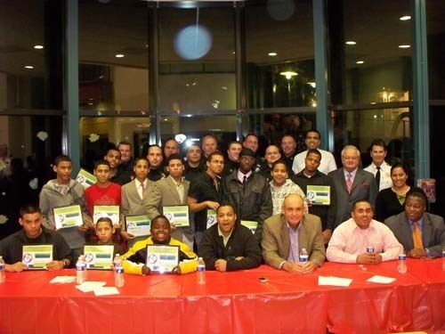 TEENS, police officers and facilitators from the Youth and Police Initiative gathered to celebrate their achievements in the program. / TEENS, police officers and facilitators from the Youth and Police Initiative gathered to celebrate their achievements in the program. /