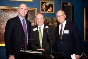 Party Sponsor Mark Gassbarro, Gassbarro's Wines with PBN's Mark Murphy and Roger Bergenheim / PBN Photo/ Stephanie Ewens